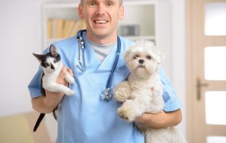 doctor with pets