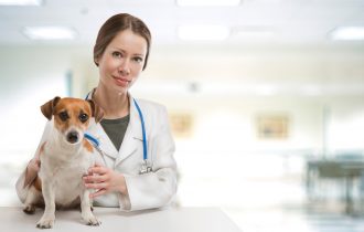 Doctor with dog